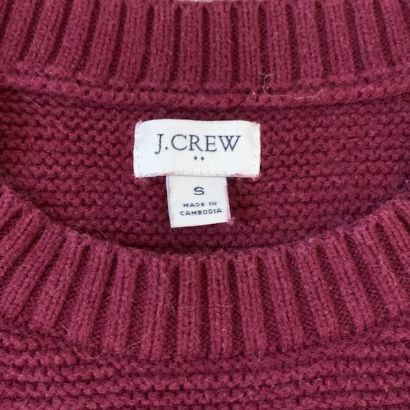 J. Crew Maroon Classic Crewneck Sweater - Picture 3 of 5